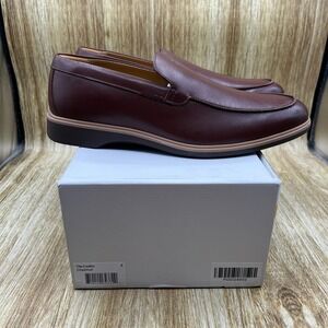 Amberjack The Loafer Mens Size 9 Brown Leather Loafer Shoes Slip On Casual Dress